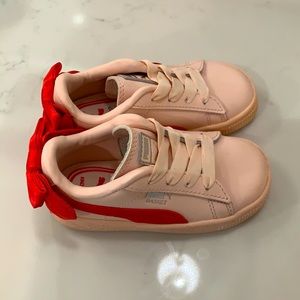 NWT Puma toddler sneakers pink and red size 7